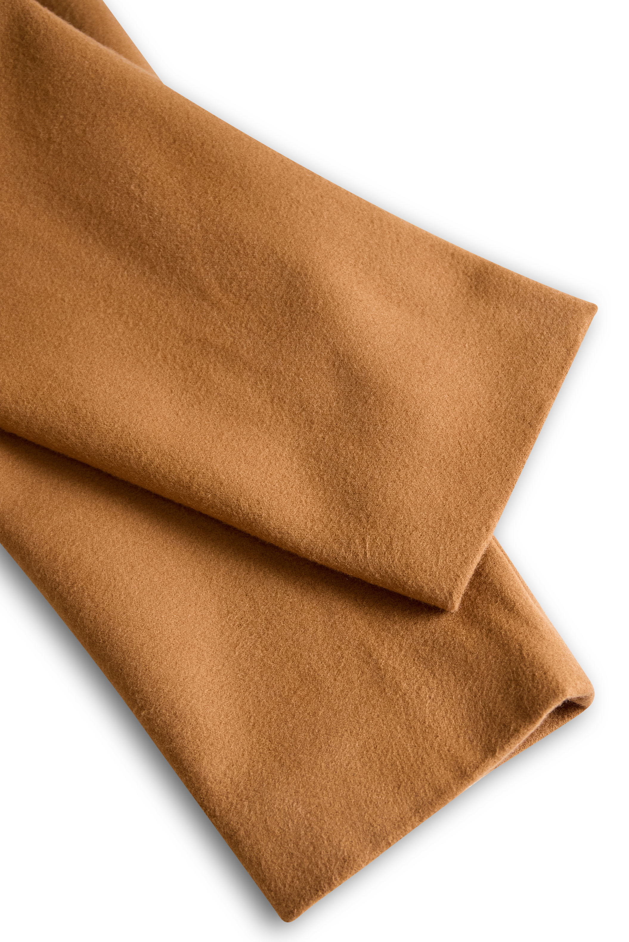Classic Camel Wool Belted Silhouette - Trench Coat