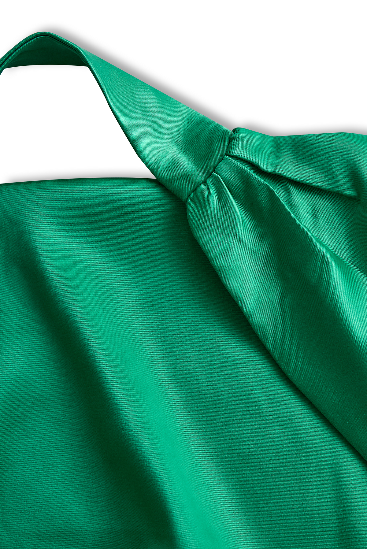 Draped Satin Halterneck Evening Party Chic - Mini Dress