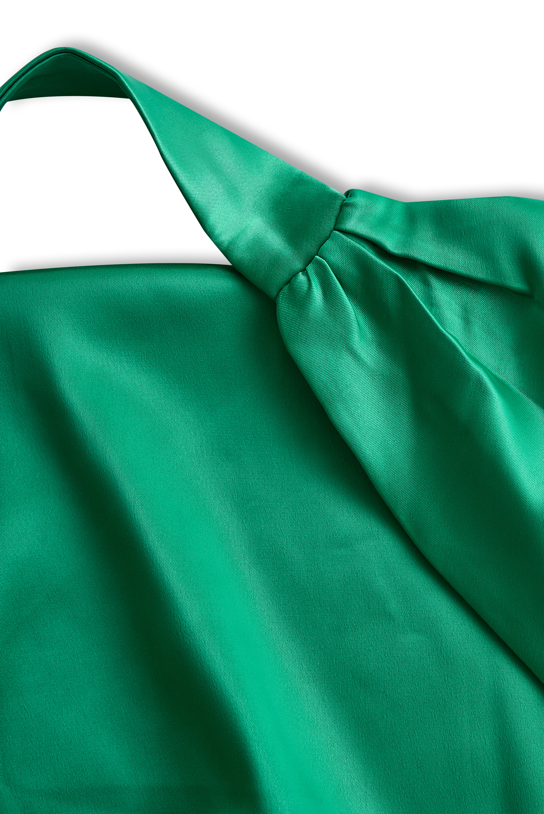 Draped Satin Halterneck Evening Party Chic - Mini Dress