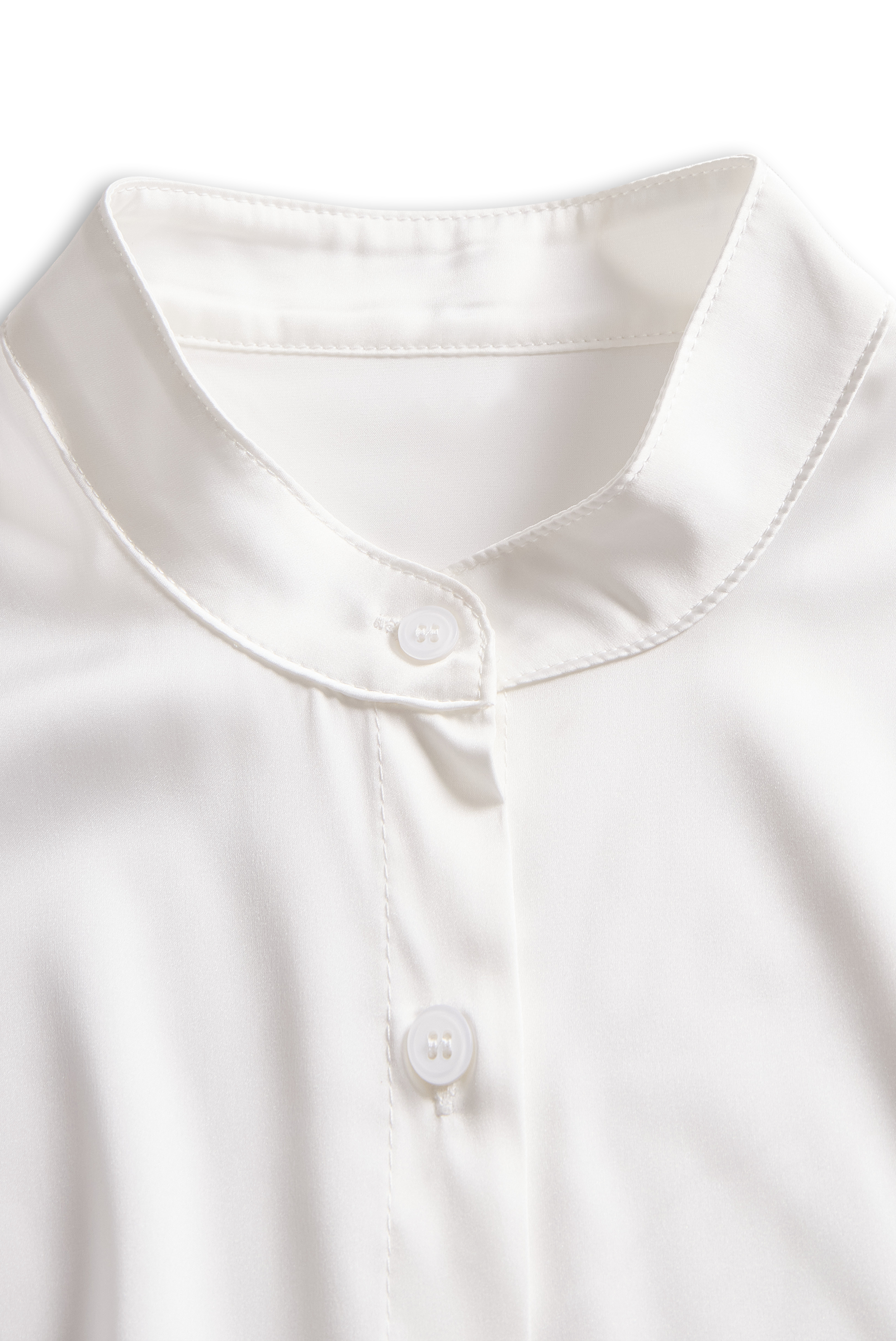 Luxury Silk-Satin Tailored Fit - Women's Blouse