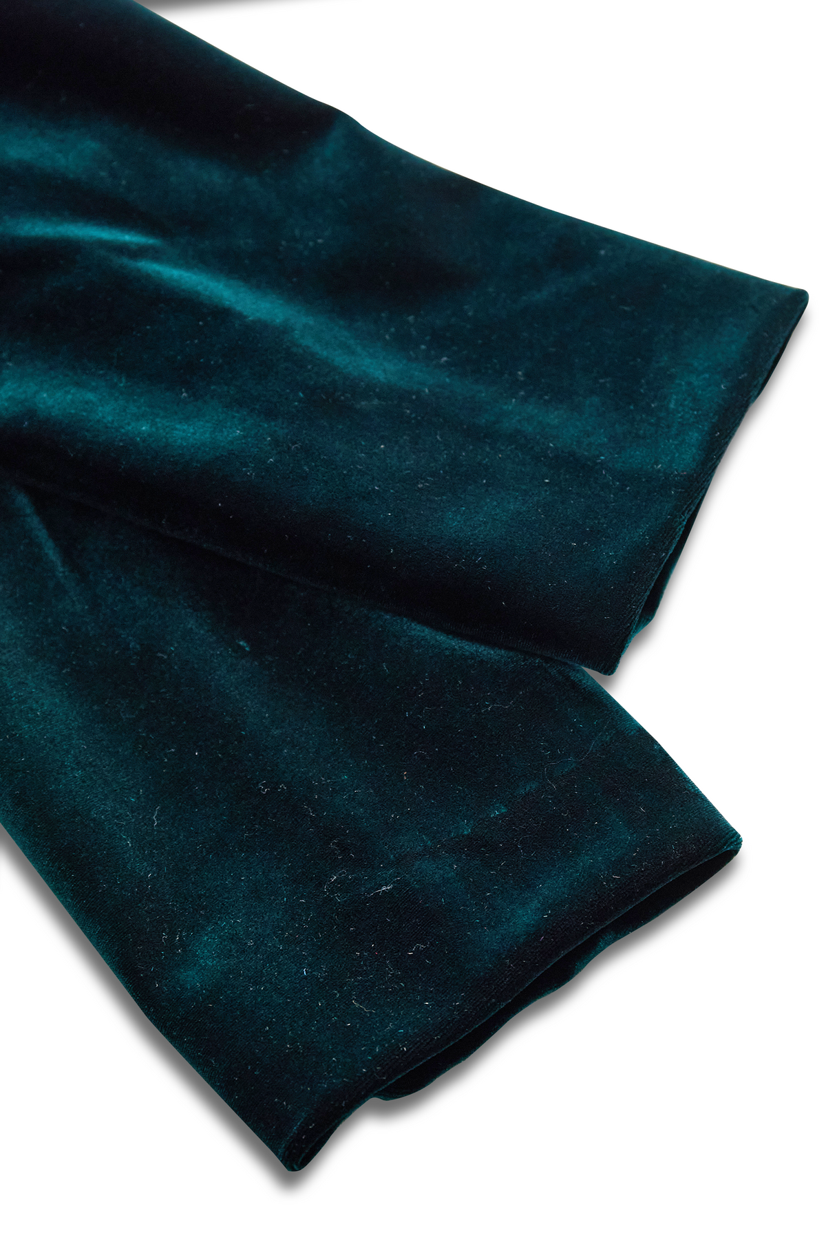 Emerald Velvet with Satin Lapels & Rose Embroidery - Blazer