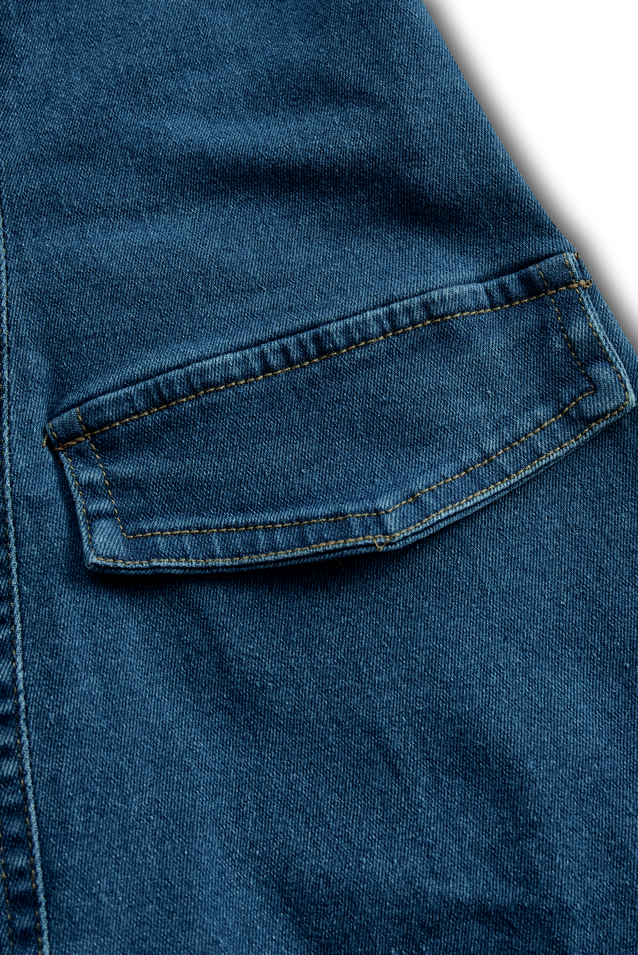 Vibrant Blue Halter Denim - Mini Dress