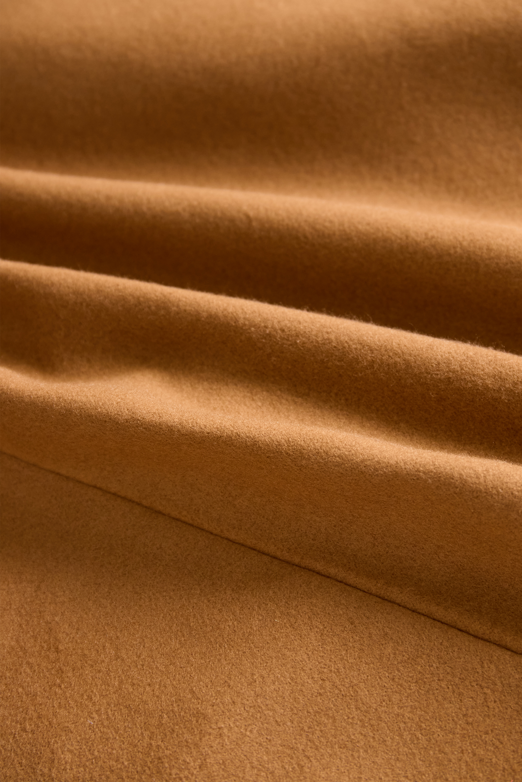 Classic Camel Wool Belted Silhouette - Trench Coat