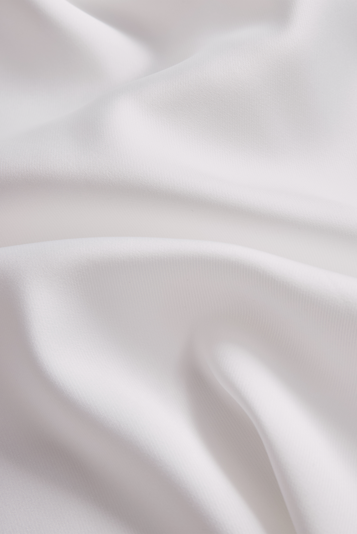 Pleated High-Neck Satin Long-Sleeve Officewear - Blouse