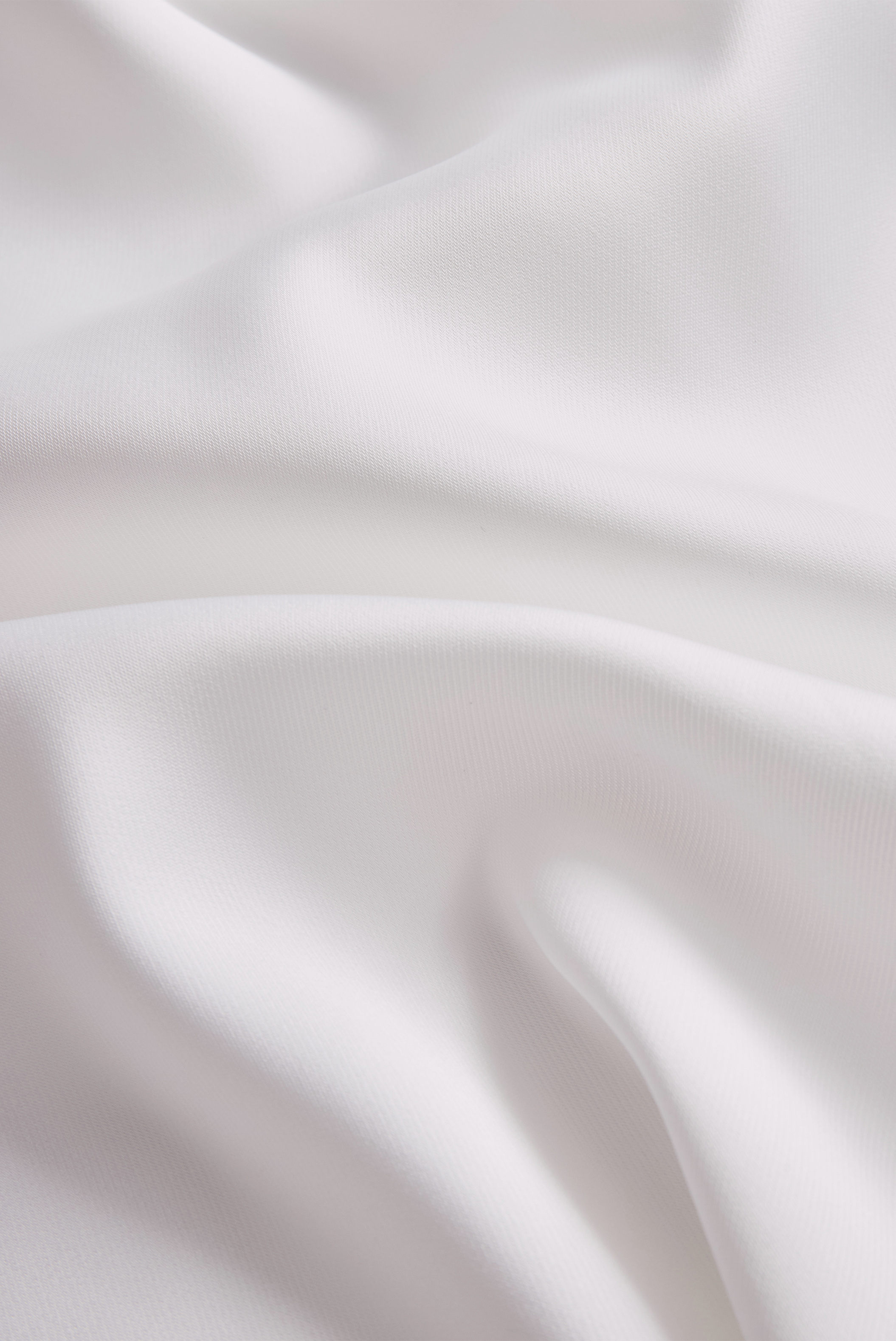 Pleated High-Neck Satin Long-Sleeve Officewear - Blouse