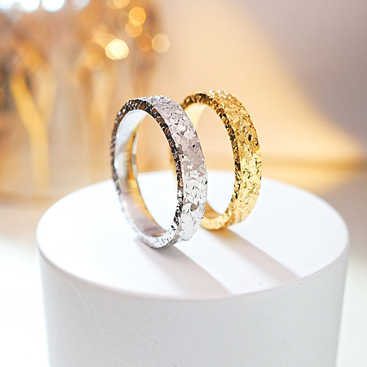 Sparkling 18K Gold Plated Band Shine of Diamond