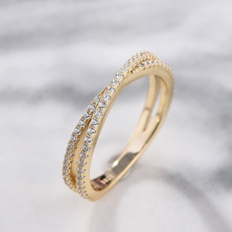 Wedding 4PC Stunning Golden Tone Bridal Set For Women In Sterling Silver Shineofdiamond