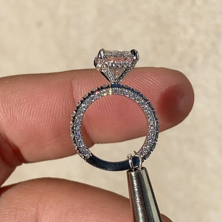 6.0ct Radiant Cut Half Eternity Bridal Set Shineofdiamond