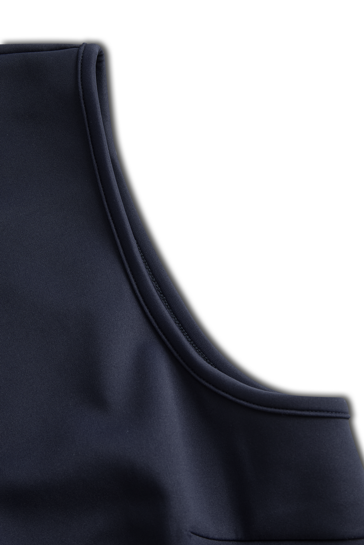 Elegant Navy Sleeveless Tailored Sheath - Midi Dress