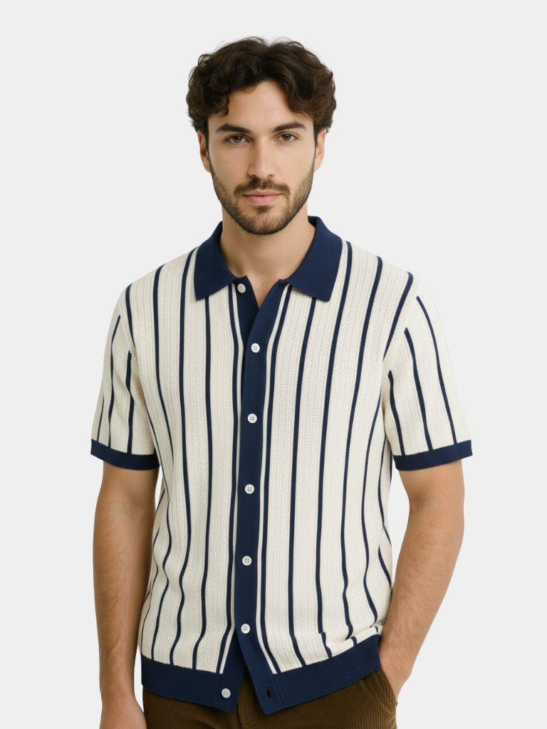 Atlantic Frame Knit Polo – Casa  Laro CASA LARO