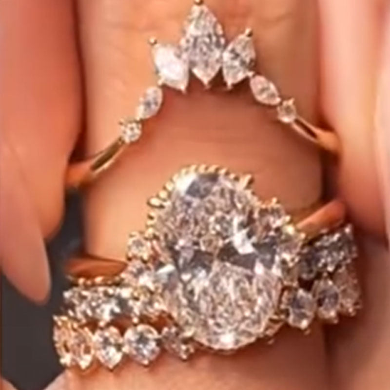 4 Pcs Exquisite Bridal Set In Sterling Silver shine