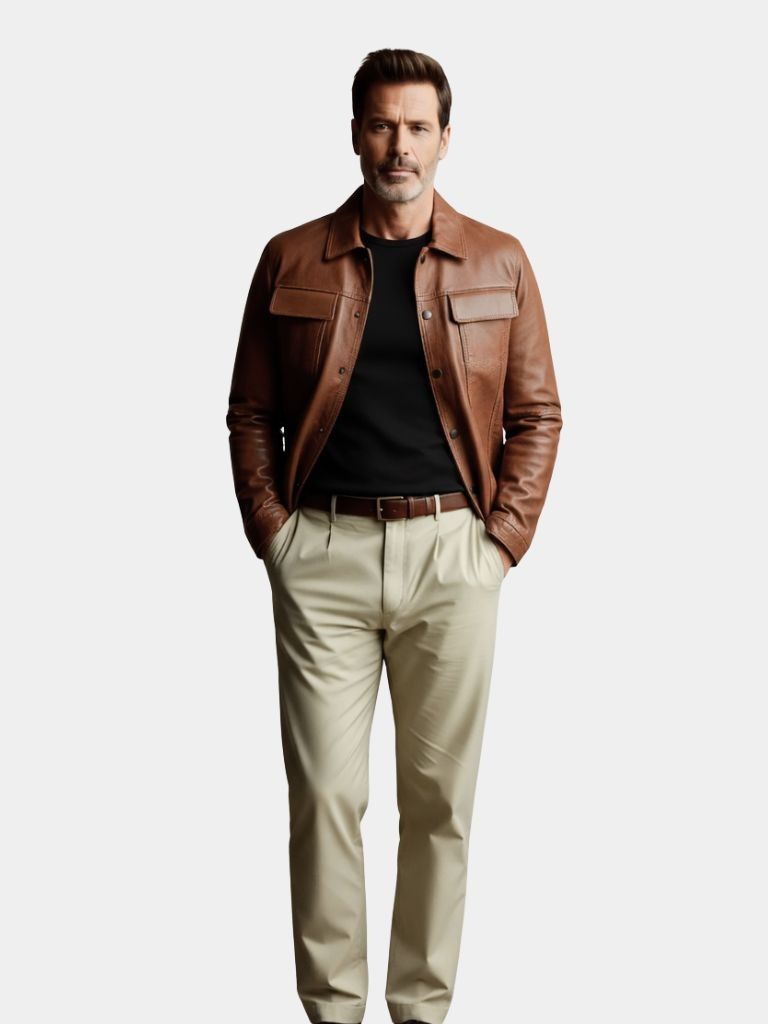 Bronze Rebel Leather Jacket – Casa  Laro CASA LARO