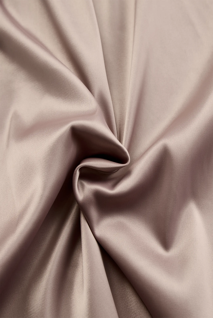 Champagne Satin One-Shoulder Evening - Maxi Dress CASA LARO