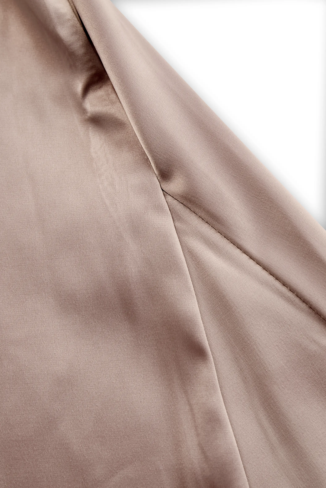 Champagne Satin One-Shoulder Evening - Maxi Dress CASA LARO