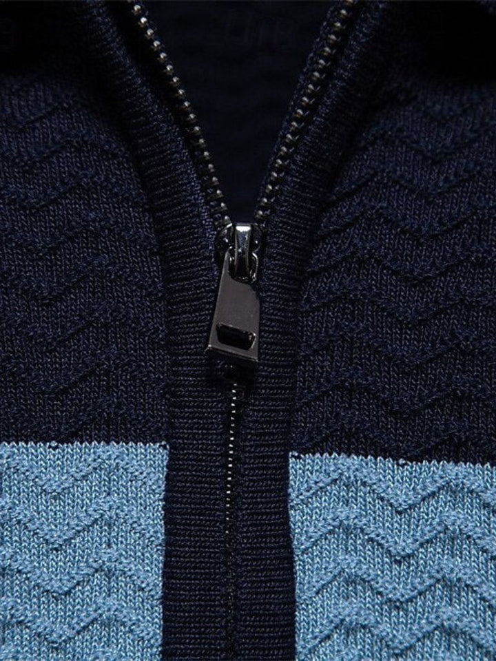 Classic Fit Quarter Zip Business Casual Short Sleeves Polo - Casa  Laro CASA LARO