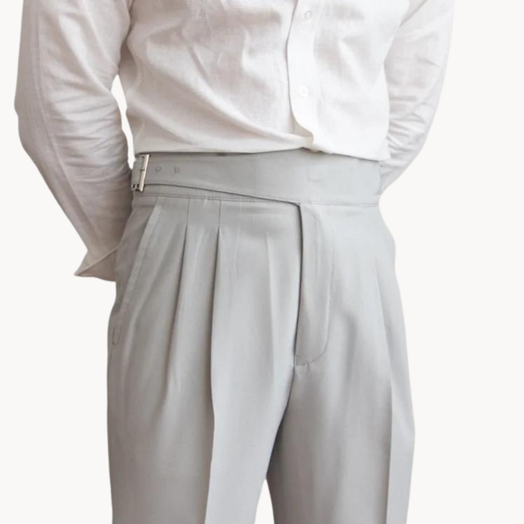 Costa Pleated Gurkha - Trouser CASA LARO MEN