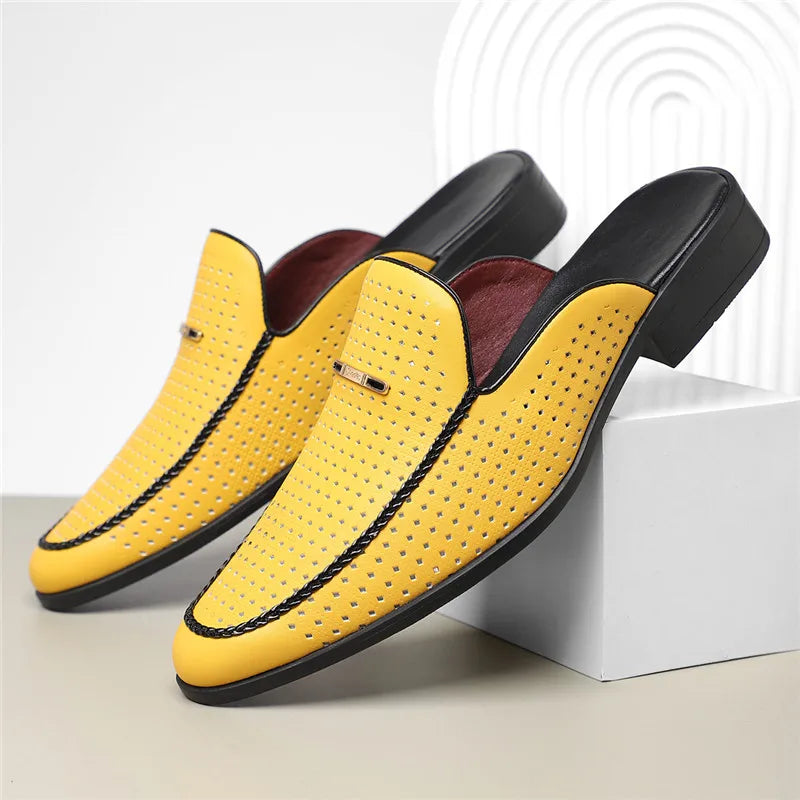 Genuine Leather Slip-On - Mules CASA LARO MEN