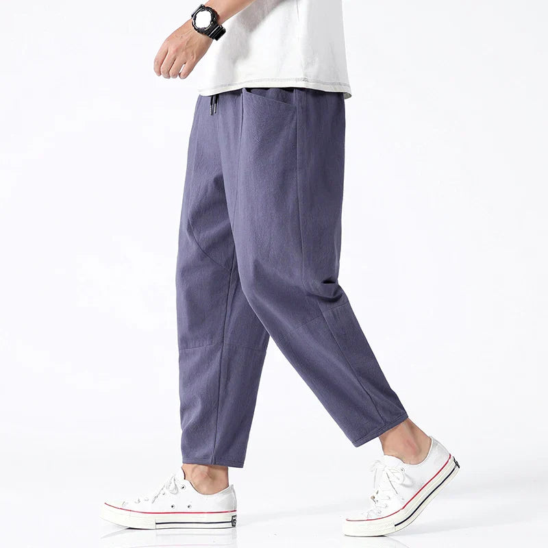 Kyoto Linen Cropped - Pants CASA LARO MEN