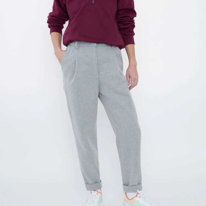 Leona - Light Grey Trousers CASA LARO WOMEN