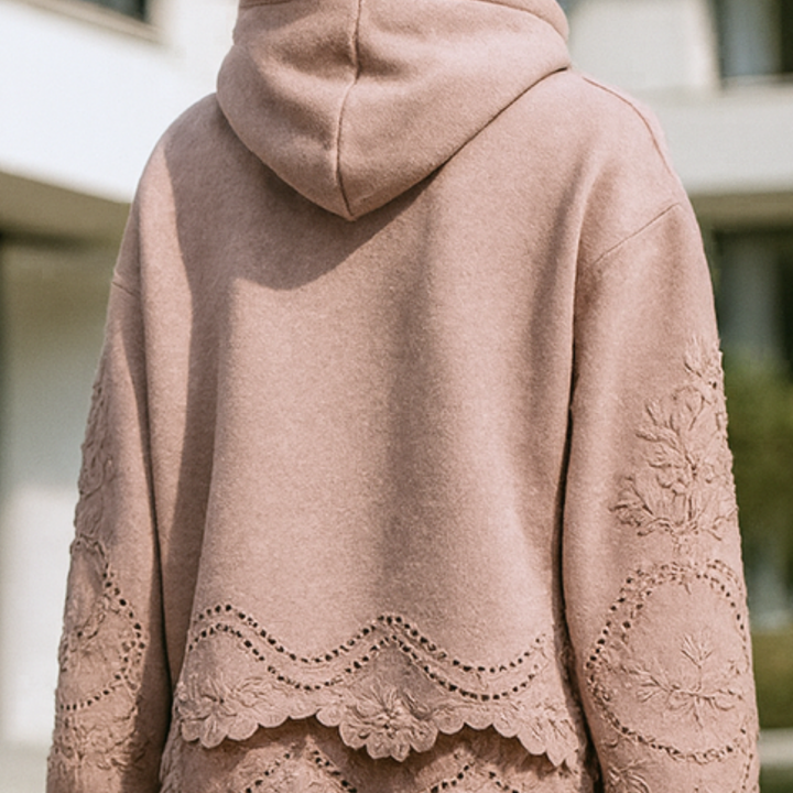 Lucia - Jumper with Lace Details CASA LARO WOMEN