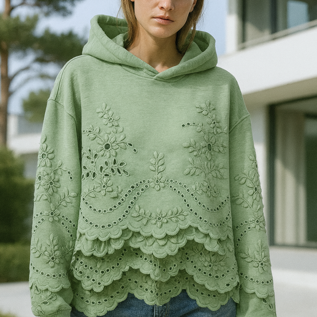 Lucia - Jumper with Lace Details CASA LARO WOMEN