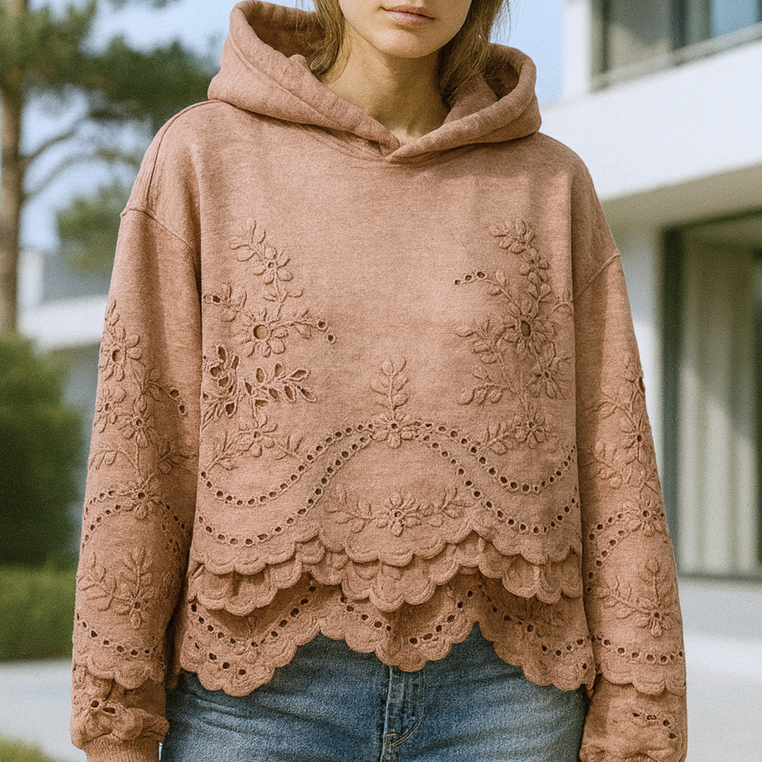 Lucia - Jumper with Lace Details CASA LARO WOMEN