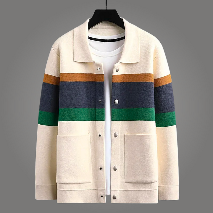 Luxe Jacquard Knit - Cardigan CASA LARO MEN