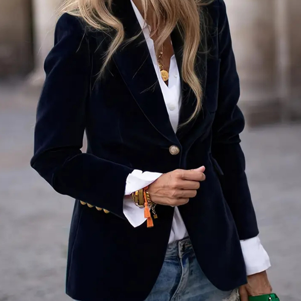 Melissa - Elegant Velour Jacket CASA LARO WOMEN