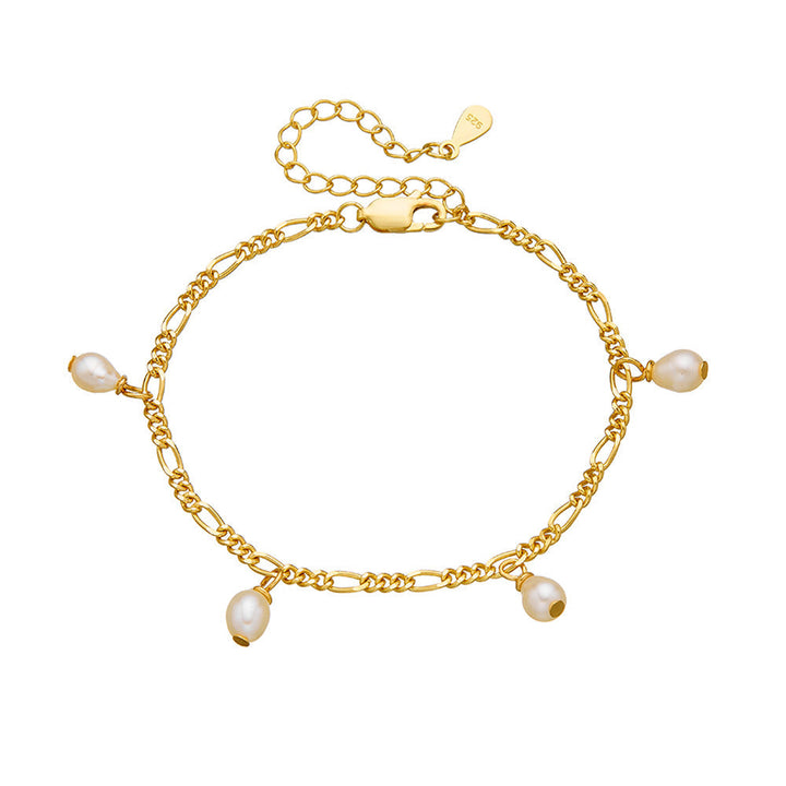 Natural Pearls 18k Gold Plated Bracelet Carly Jewelry