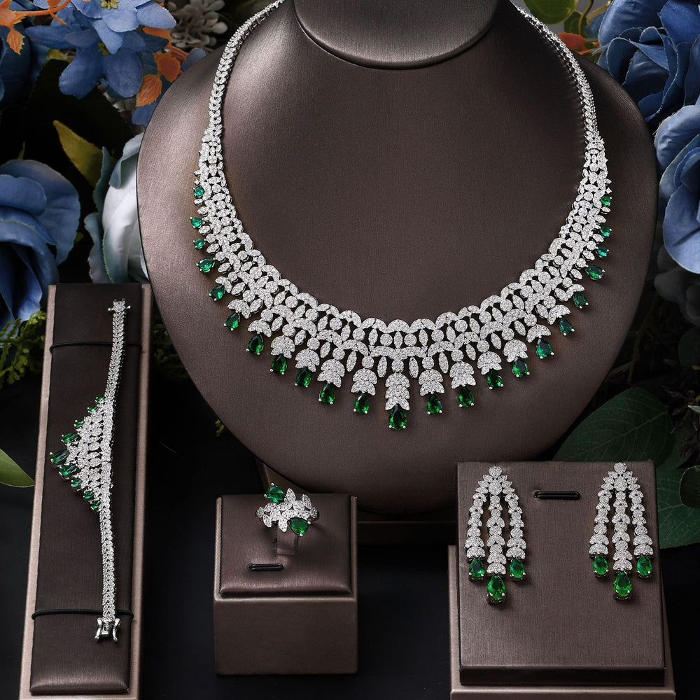 Fashionable and Dazzling Full Diamond Jewelry Set Shine of Diamond