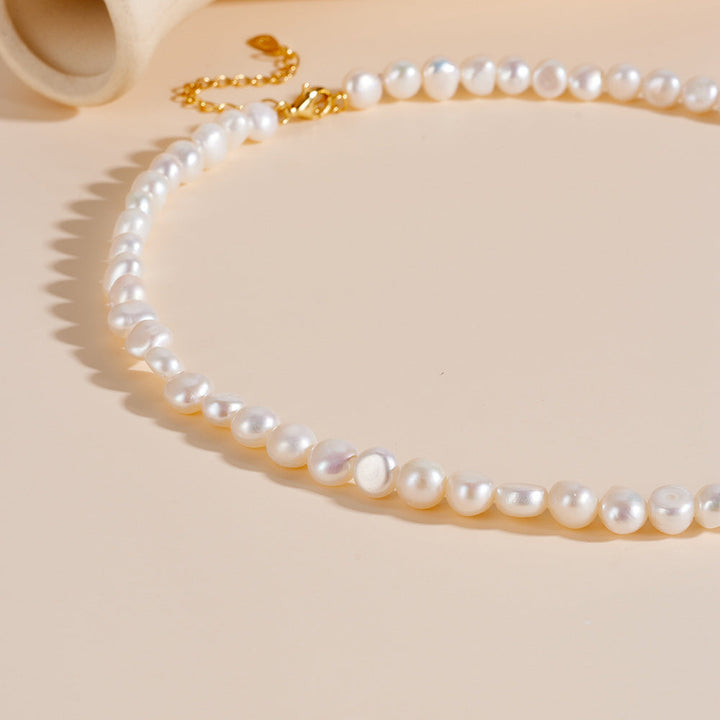Elegant Pearls Necklace For Mom Shine of Diamond