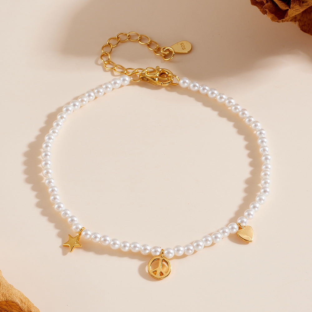 Elegant Pearls Sterling Silver Bracelet Carly Jewelry