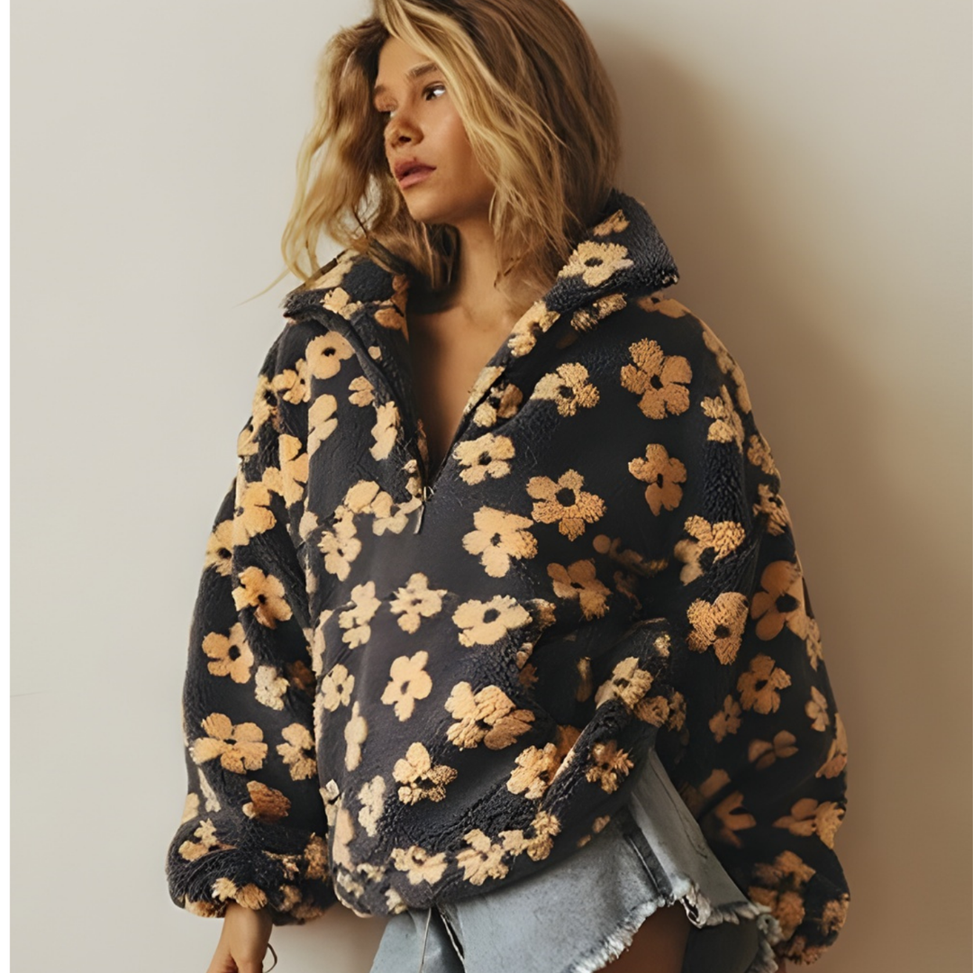 Penny - Floral Knit Sweater CASA LARO WOMEN