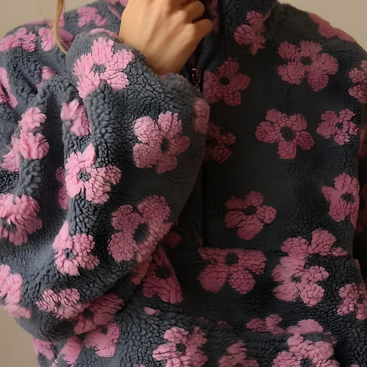 Penny - Floral Knit Sweater CASA LARO WOMEN