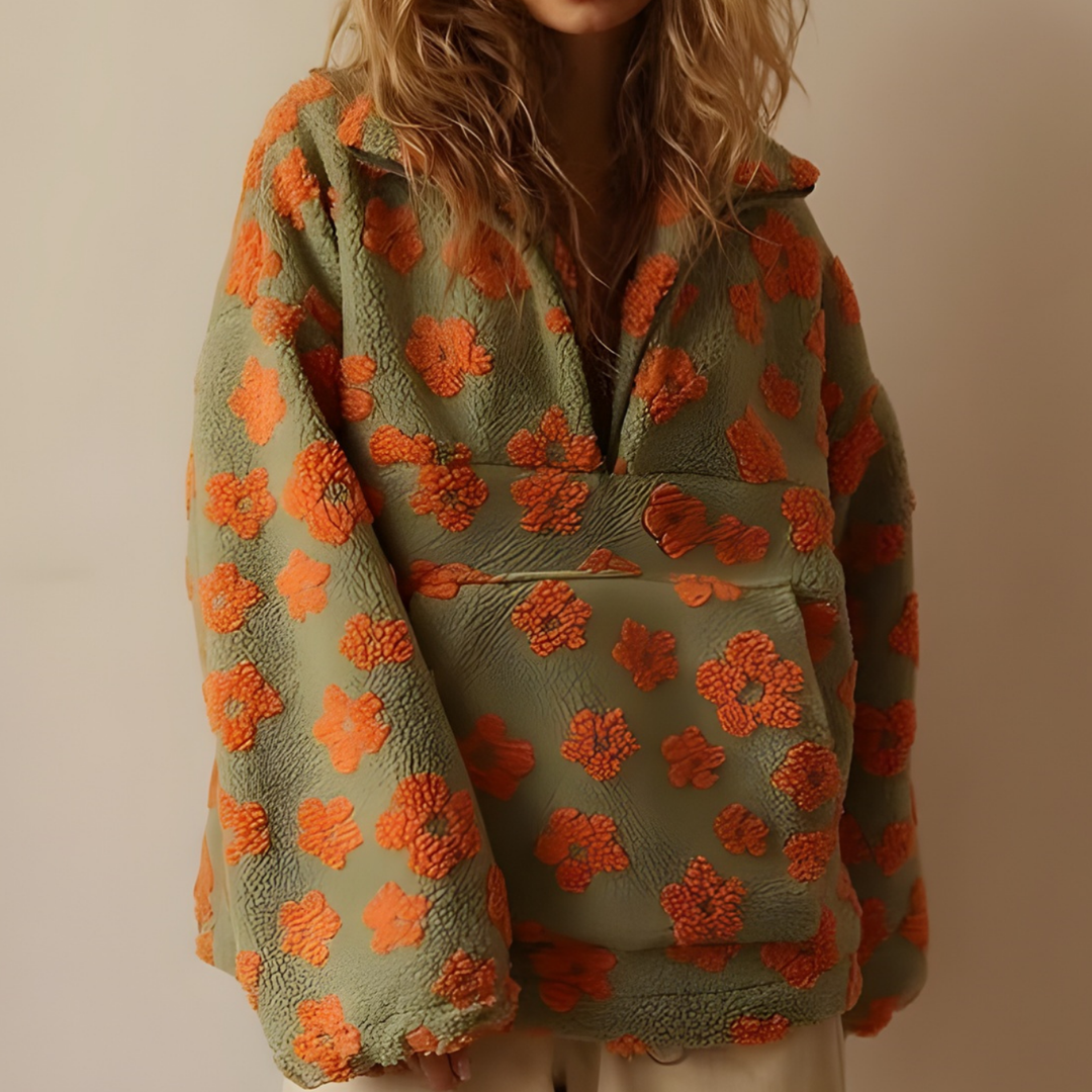 Penny - Floral Knit Sweater CASA LARO WOMEN