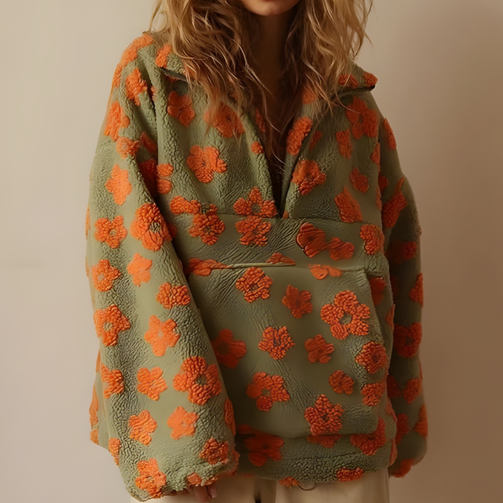 Penny - Floral Knit Sweater CASA LARO WOMEN