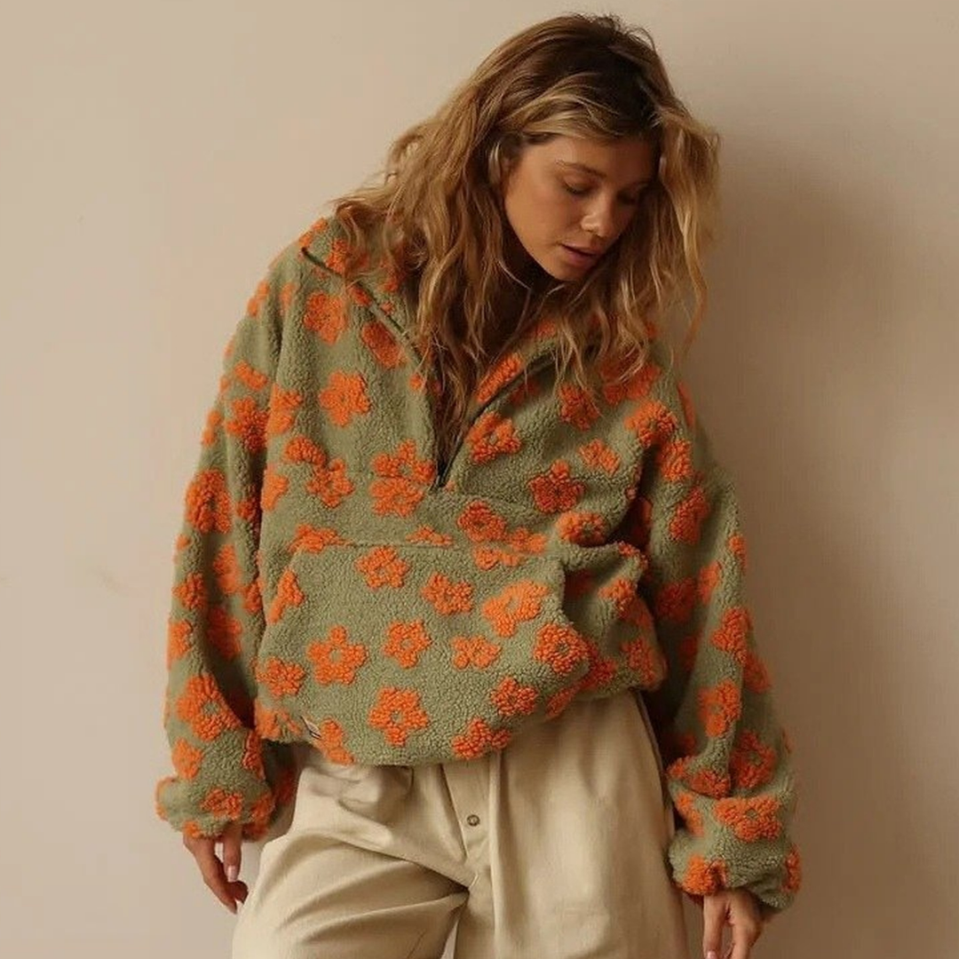 Penny - Floral Knit Sweater CASA LARO WOMEN