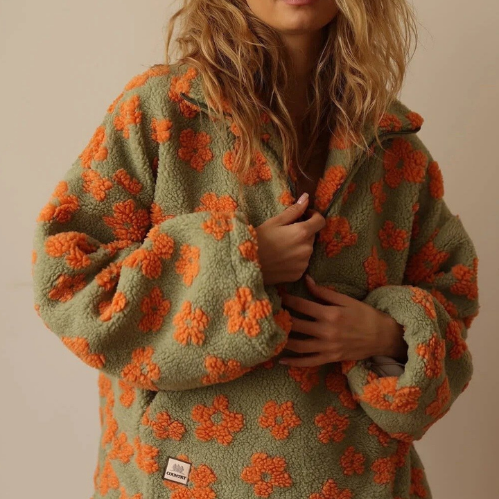 Penny - Floral Knit Sweater CASA LARO WOMEN