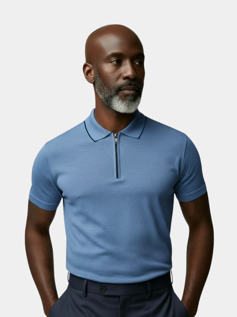 Regis Quarter Zip Polo – Casa  Laro CASA LARO
