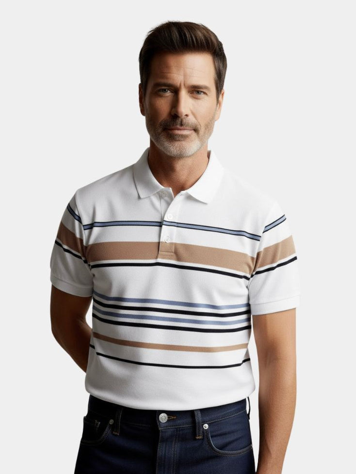 Sunset Stripe Polo – Casa  Laro CASA LARO