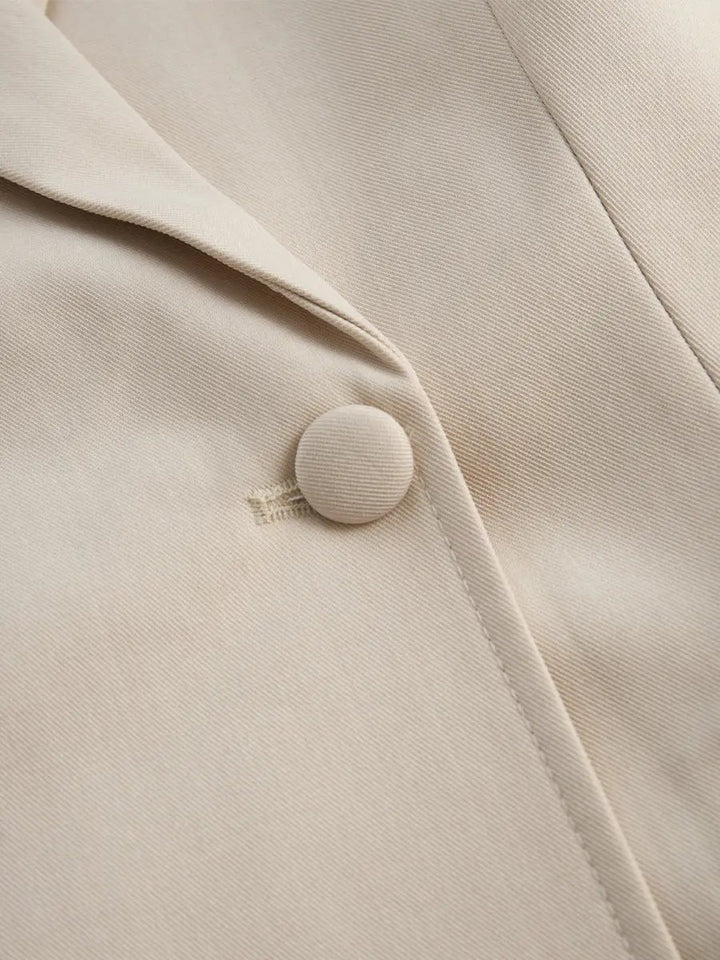 Tailored Blazer-Inspired Belted-Waist Dress - Mini Dress CASA LARO