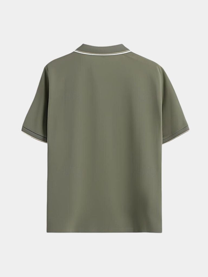 Timeless Black V-Neck Polo - Casa  Laro CASA LARO