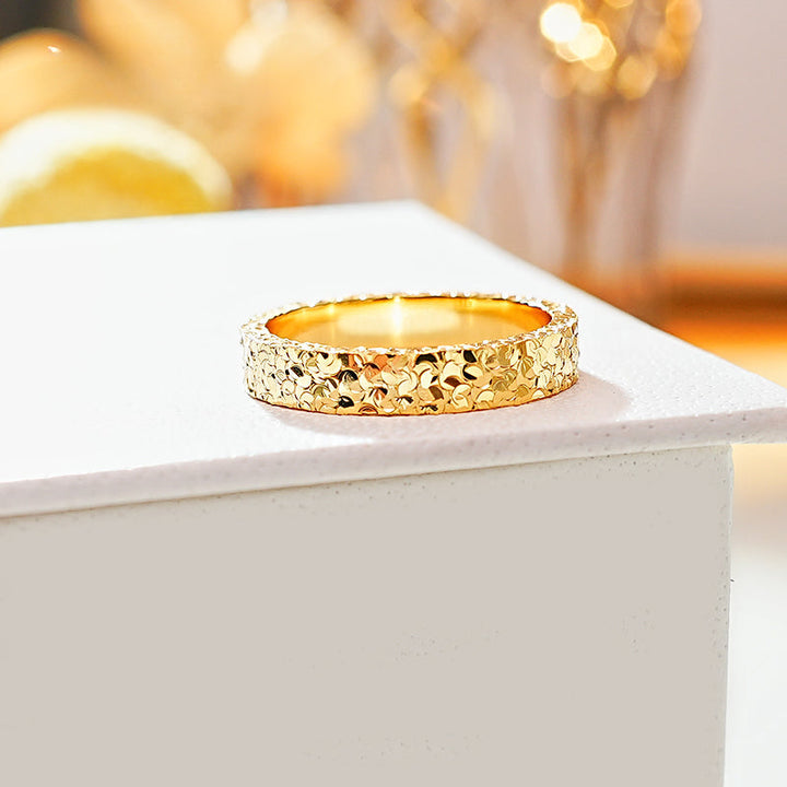 Sparkling 18K Gold Plated Band Shine of Diamond