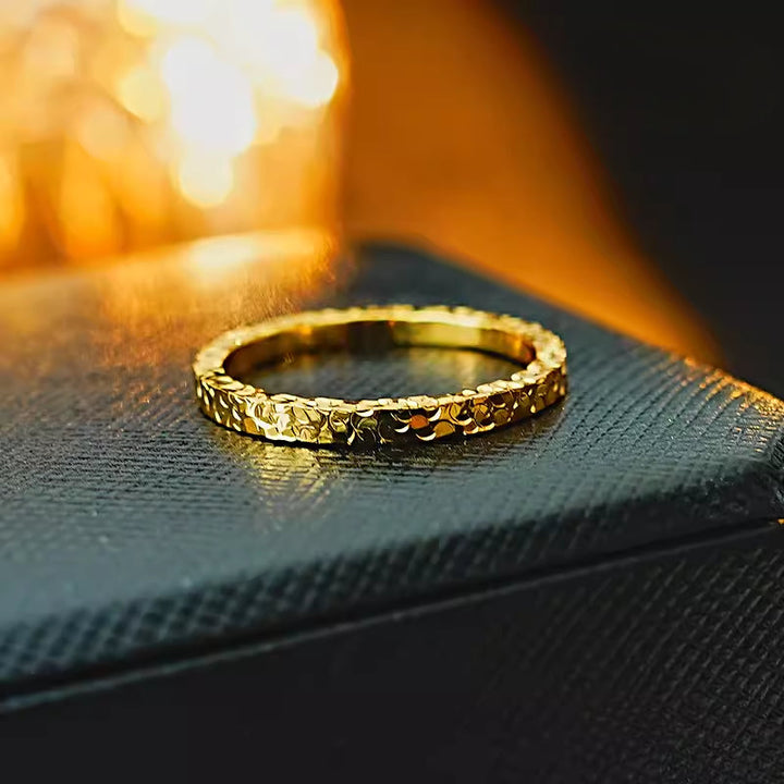 Sparkling 18K Gold Plated Band Shine of Diamond