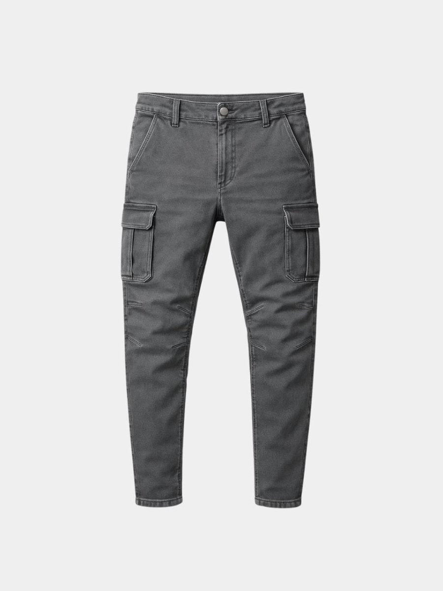 Denim Jeans Cargo Trousers - Casa  Laro CASA LARO