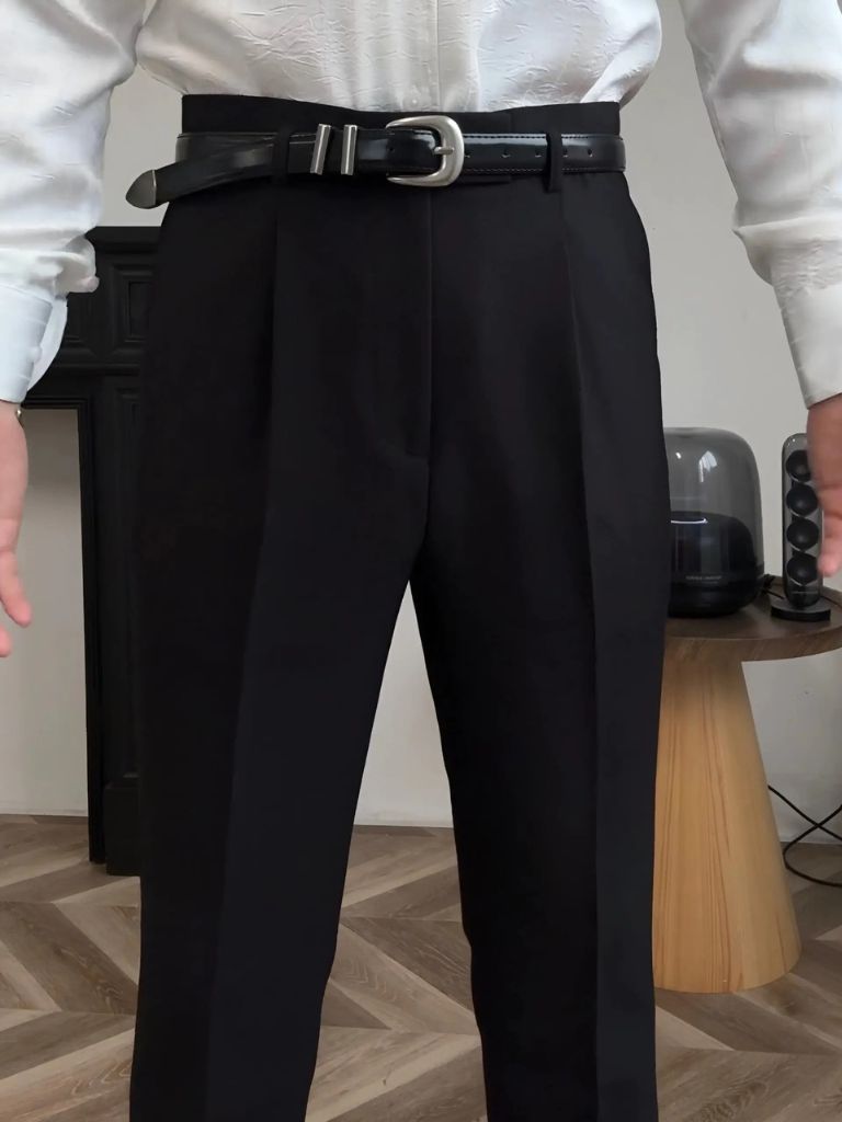 Hollywood Classic Trousers (Belt Included) - Casa  Laro CASA LARO