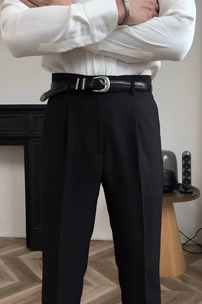 Hollywood Classic Trousers (Belt Included) - Casa  Laro CASA LARO