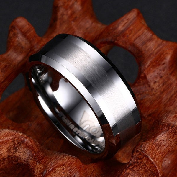 Classic Silver Wedding Band For Men Shineofidamond