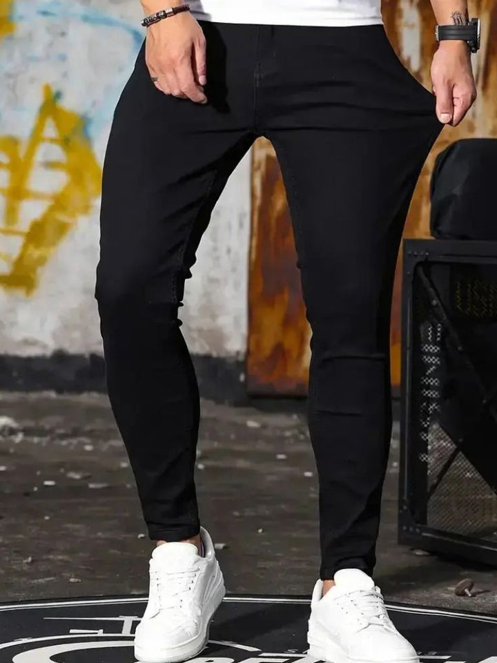 Stretchy Skinny Denim Jeans Trousers - Casa  Laro CASA LARO